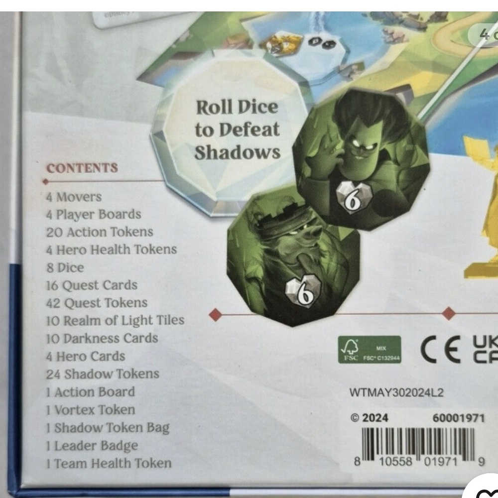 Disney Chronicles of Light: Darkness Falls Board Game - Picture 6 of 6
